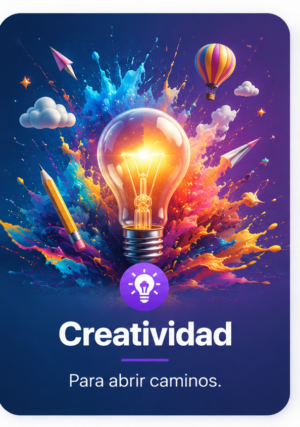 Creatividad · Para abrir caminos
